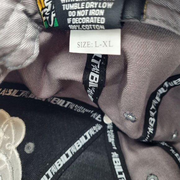 Bilt Designer Grey L / XL Fitted Hat Baseball Cap - Picture 3 of 4